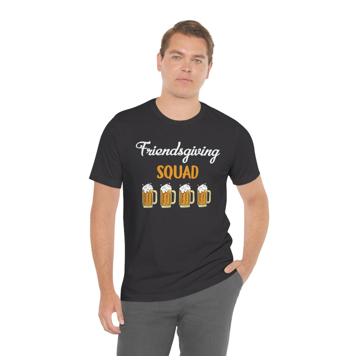 Friendsgiving Squad Beer Themed Thanksgiving Tshirt