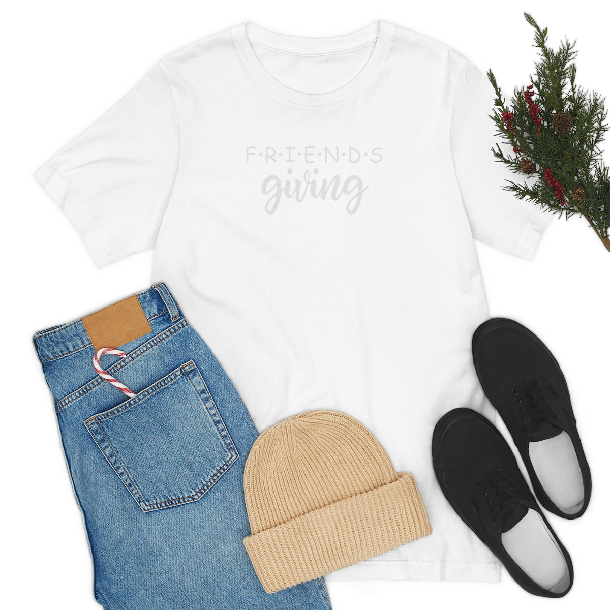 Friendsgiving Friends Style Thanksgiving Tshirt