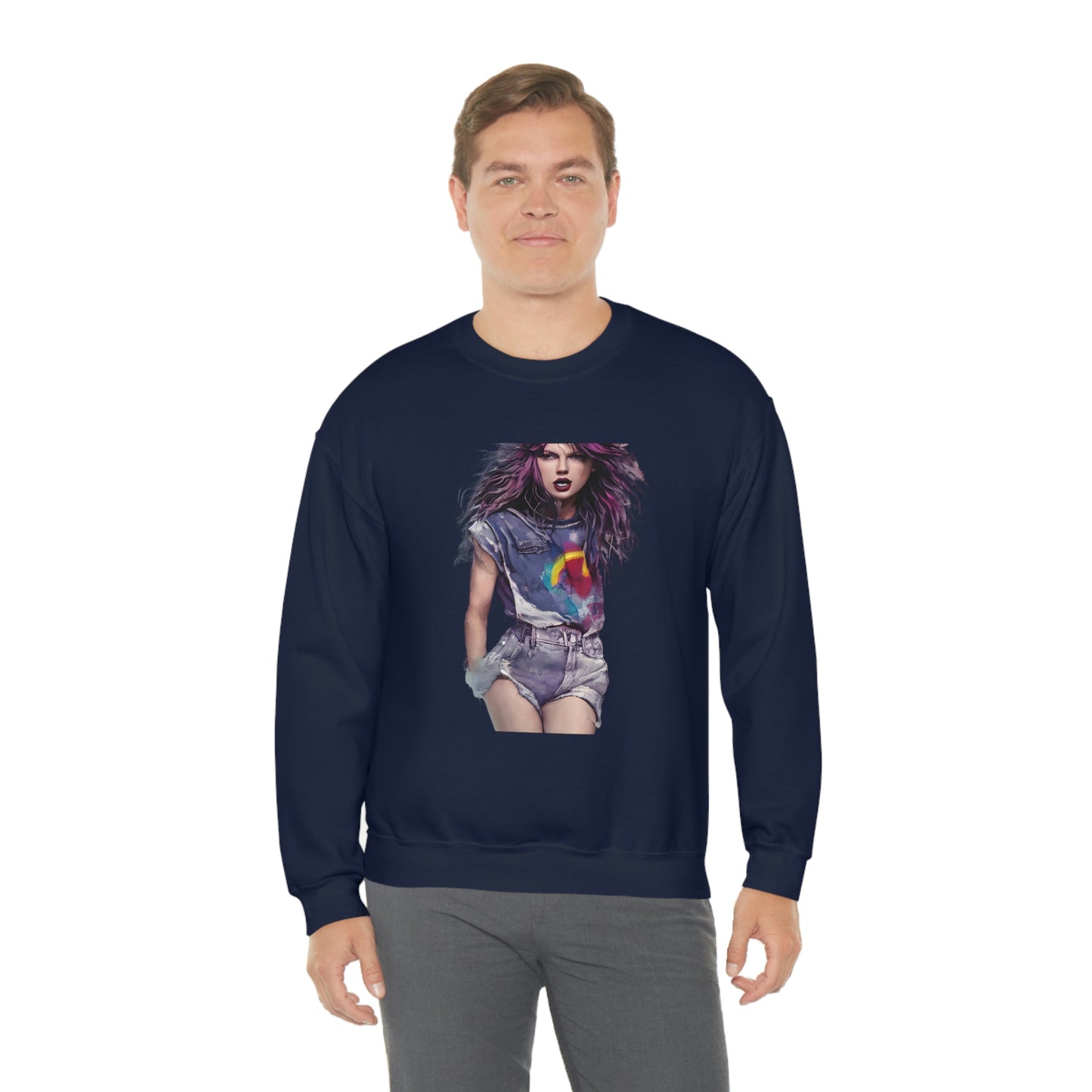 Punk Taylor Swift Rocking T Swift Taylor Swift Merch Fan Swifty Gift Crewneck Sweatshirt