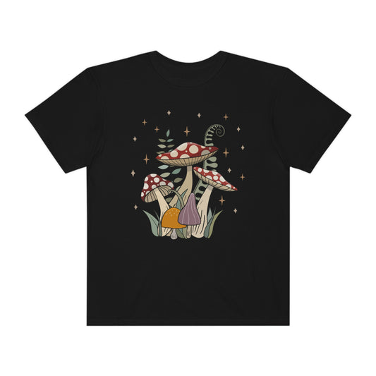 Magic mushrooms organic vegan Tshirt
