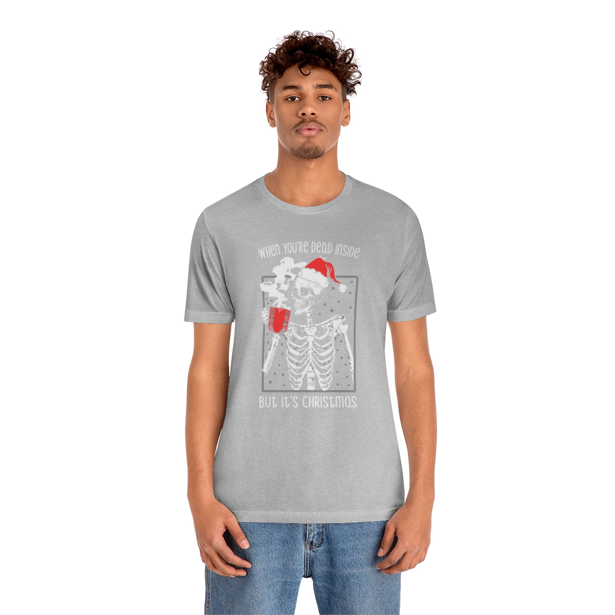 When You're Dead Inside Skeleton Christmas Tshirt