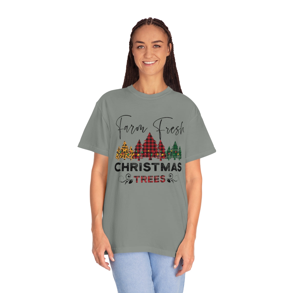 Farm Fresh Plaid Christmas Trees TeeShirt