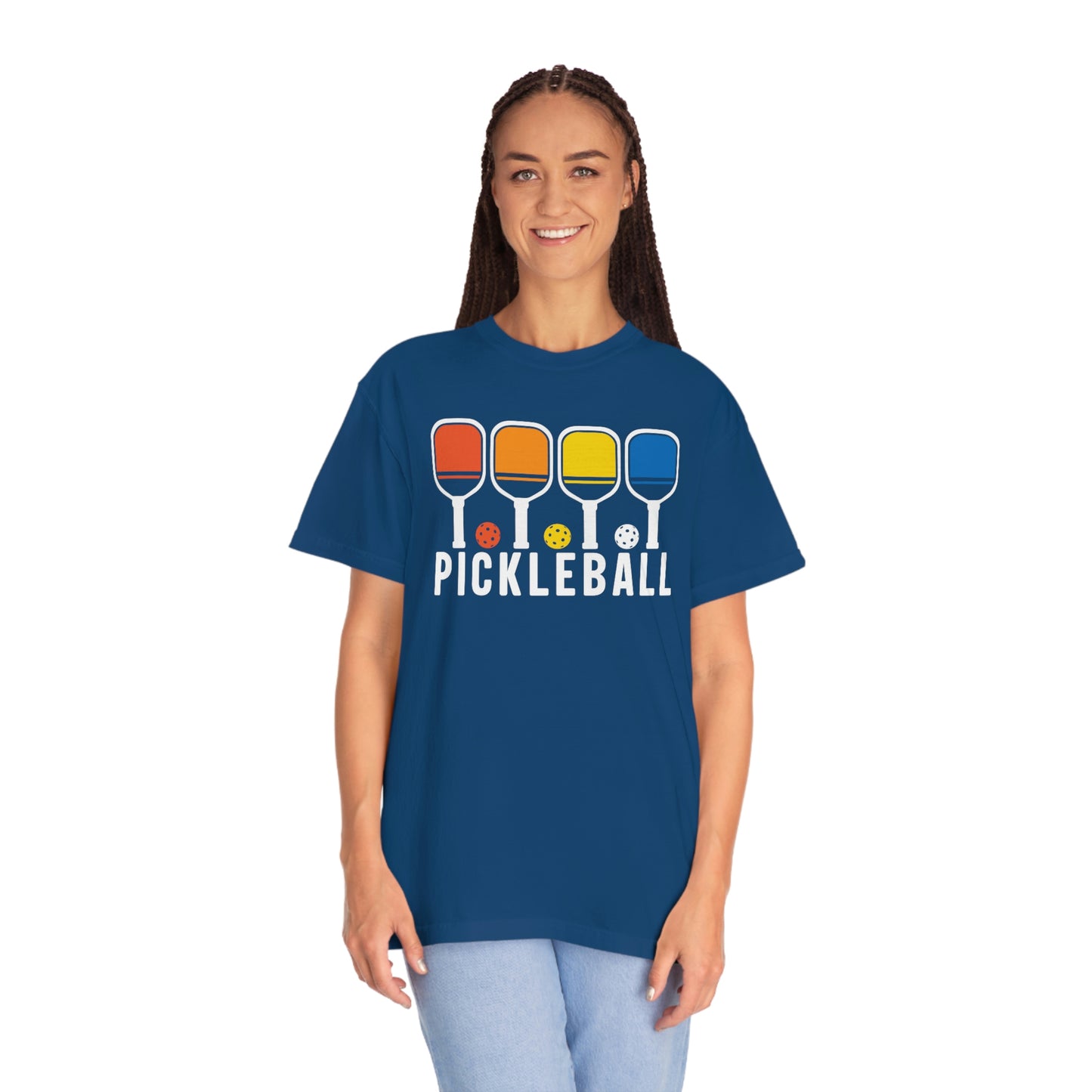 Colorful Retro Pickleball Tshirt