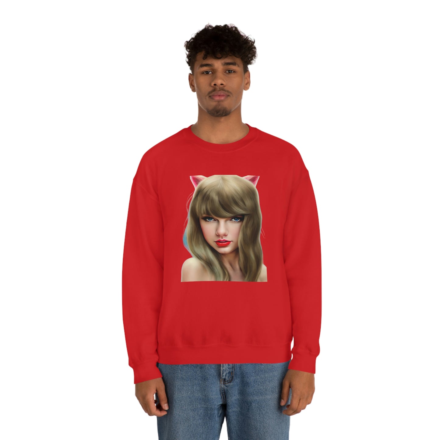 Taylor Swift Cat Ears T Swift Taylor Swift Merch Fan Swifty Gift Crewneck Sweatshirt