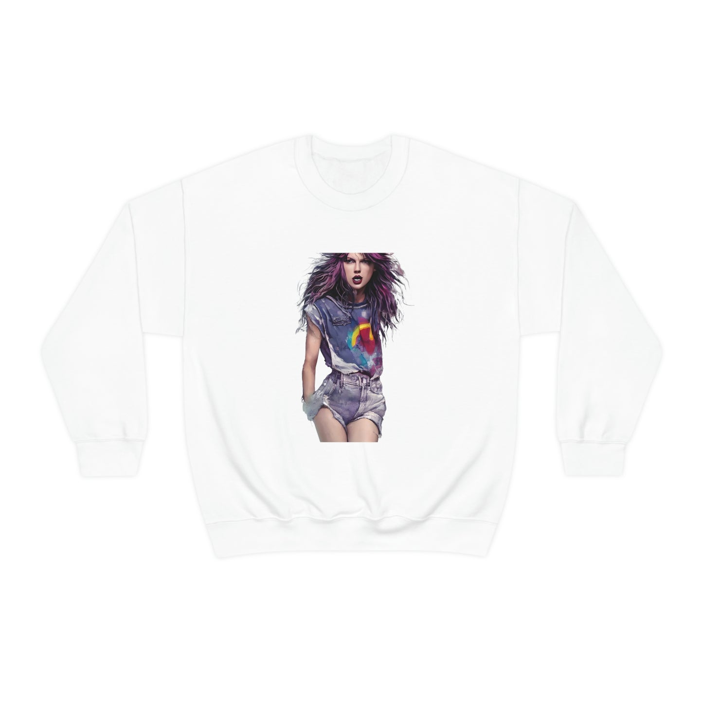 Punk Taylor Swift Rocking T Swift Taylor Swift Merch Fan Swifty Gift Crewneck Sweatshirt