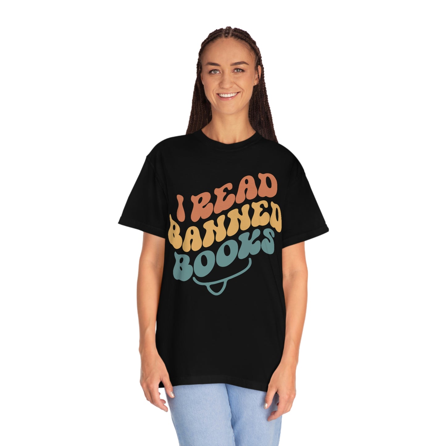 "I Read Banned Books" Retro Vintage Style Reading Tshirt