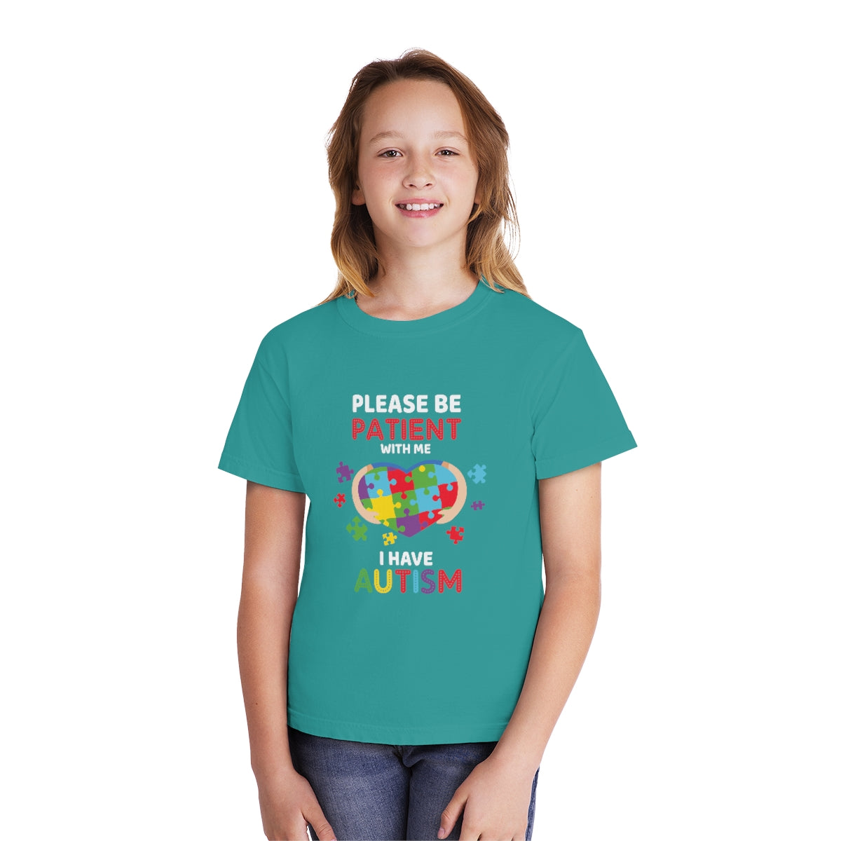 Please be Patient with Me I have Autism Youth Midweight Tshirt