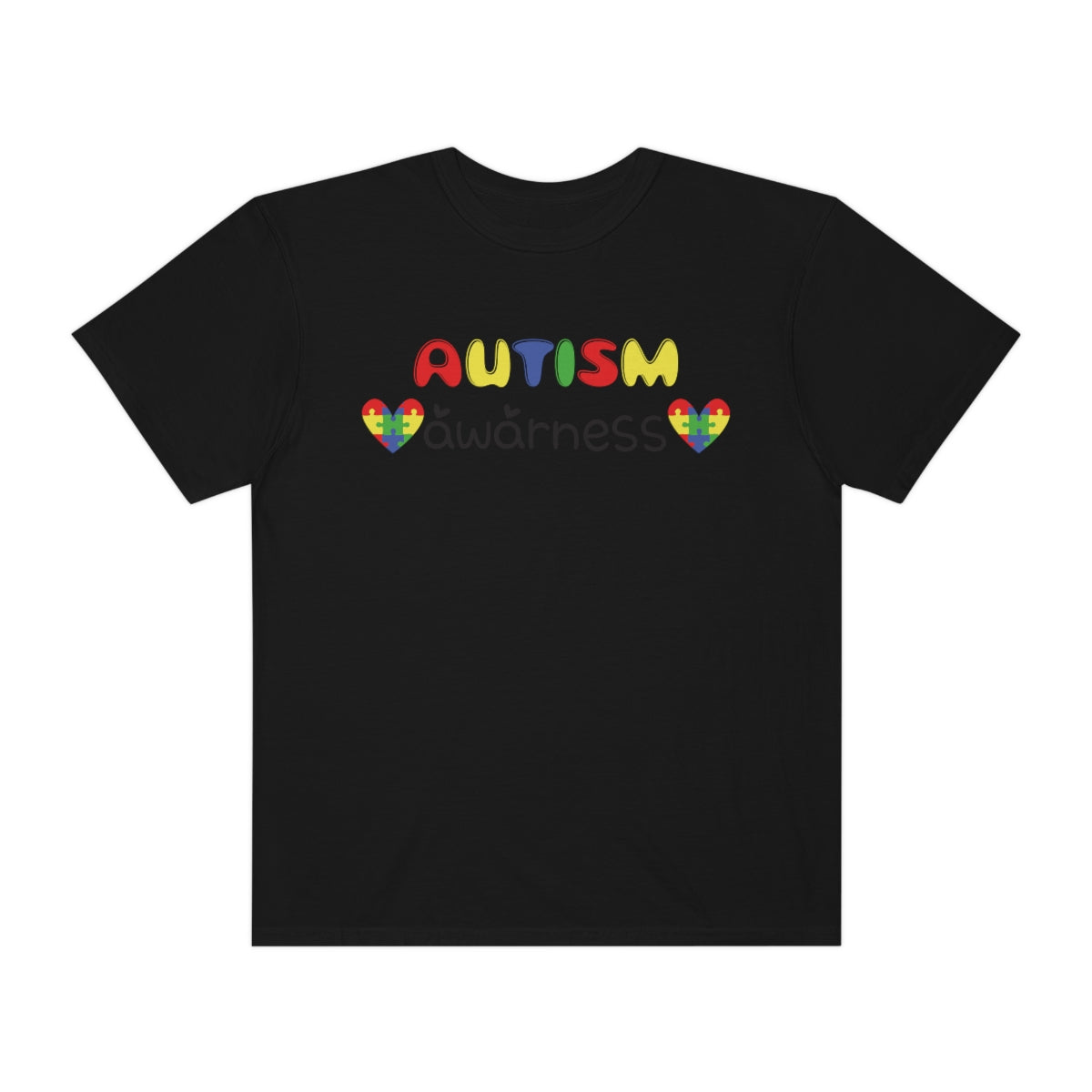 Autism Awareness Cute Lettering Tshirt