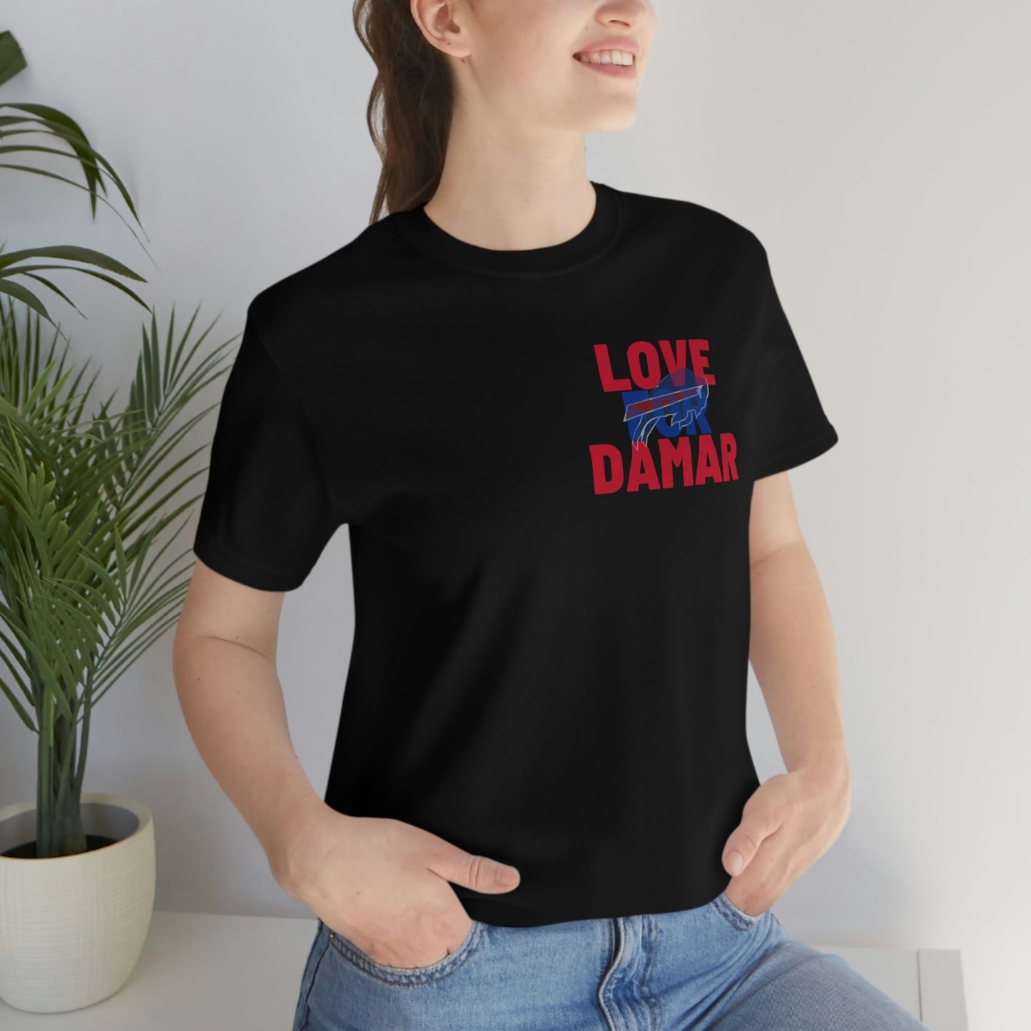 Love for Damar Hamlin Buffalo Bills Hamlin Strong Love for #3 Unisex Jersey Short Sleeve Tee