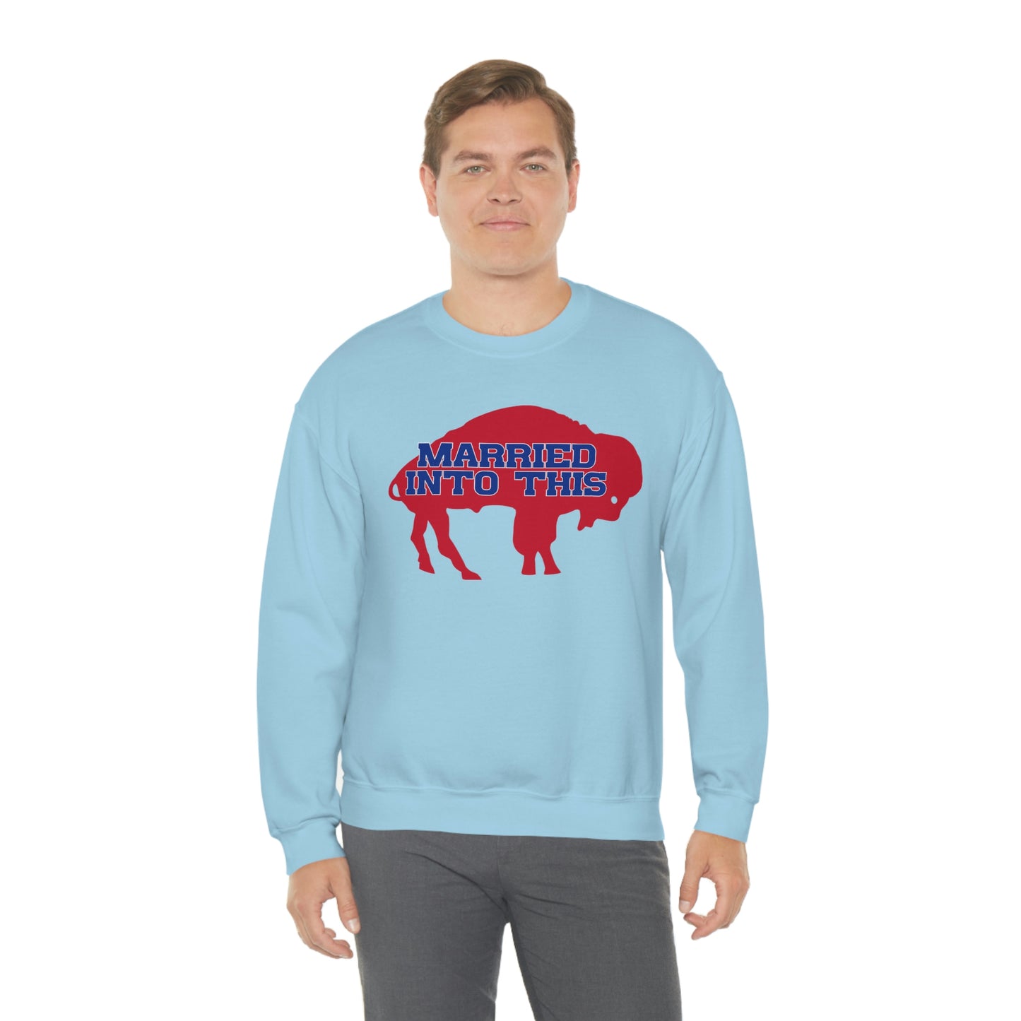 Married Into This Bills Mafia Buffalo Bills Football Crewneck Sweatshirt