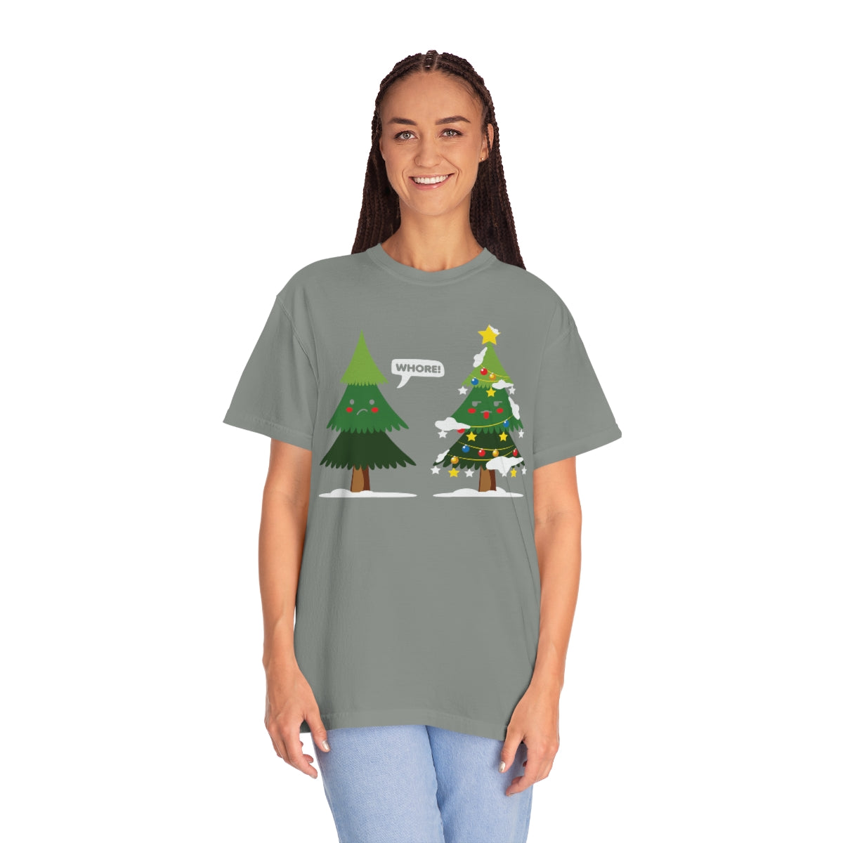 Christmas Trees Cursing Funny Xmas TeeShirt