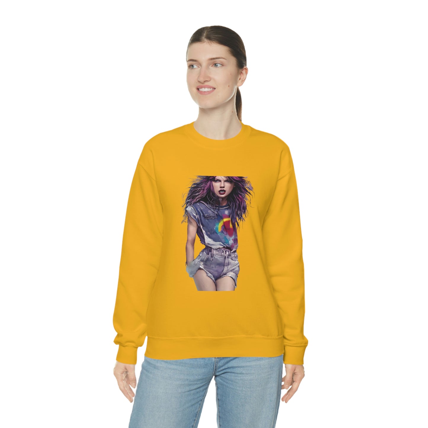 Punk Taylor Swift Rocking T Swift Taylor Swift Merch Fan Swifty Gift Crewneck Sweatshirt