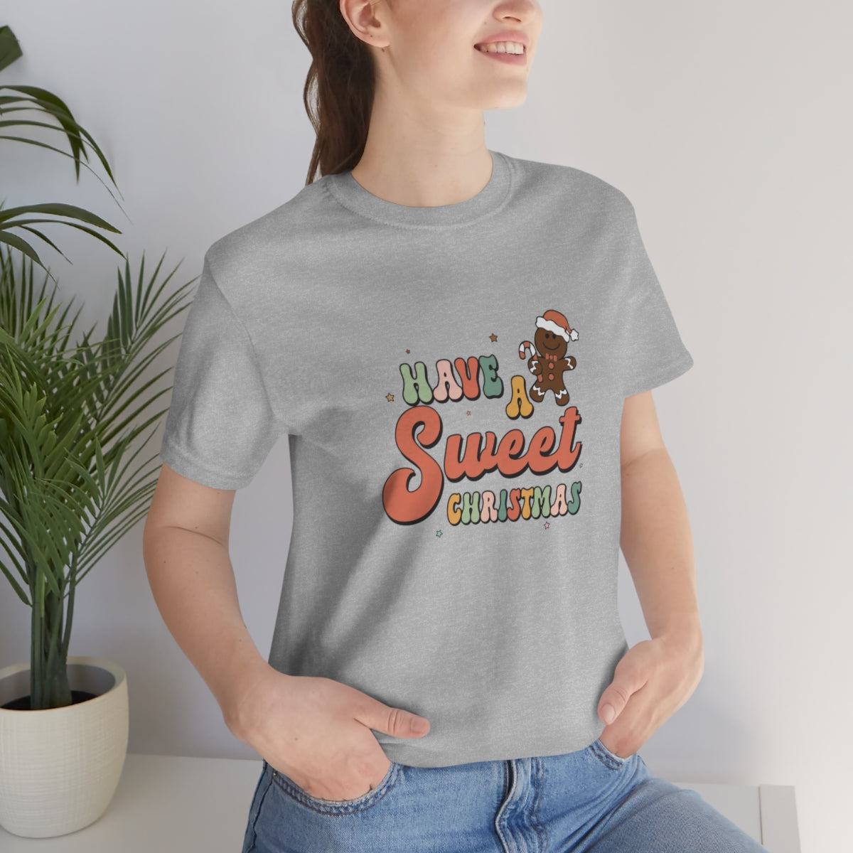 Have a Sweet Christmas Gingerbread Retro Tshirt