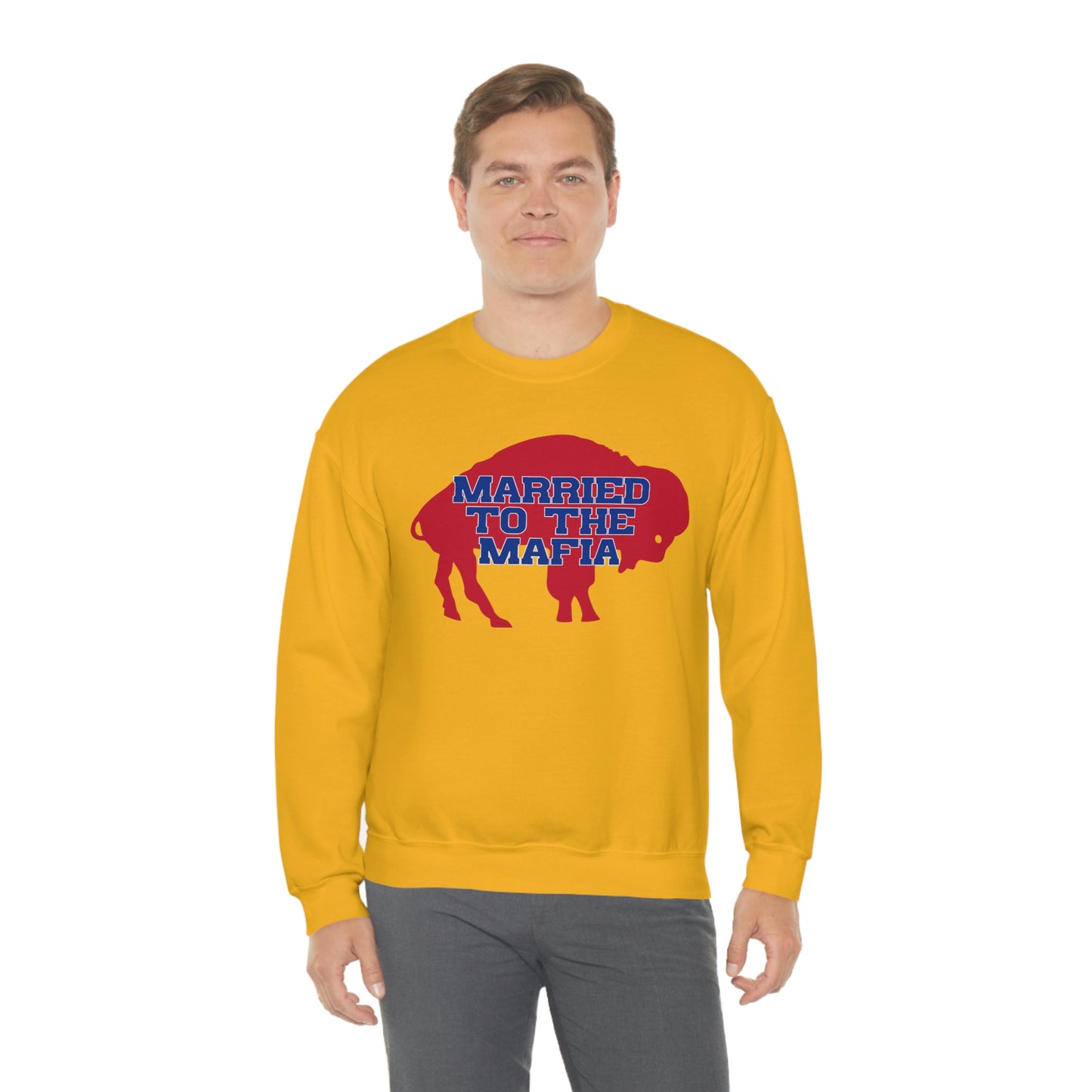 Married to the Mafia Buffalo Bills Football Crewneck Sweatshirt