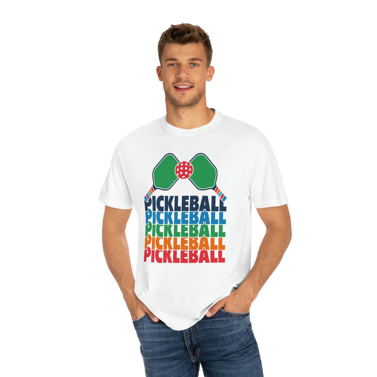 Pickleball Rackets Vintage Retro Design Tshirt