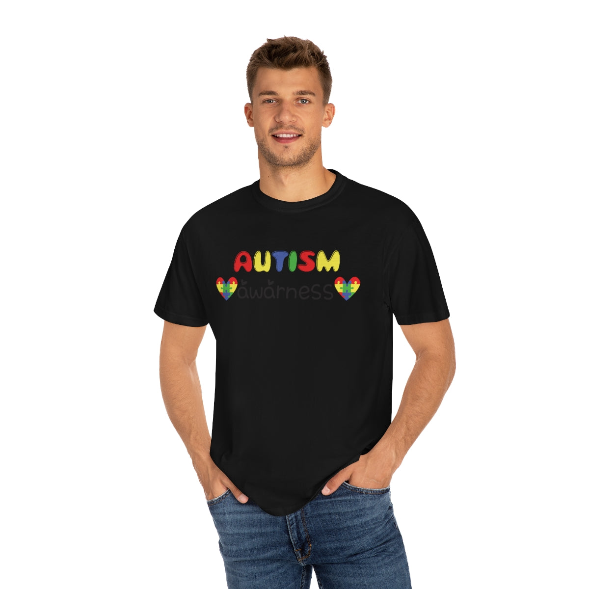 Autism Awareness Cute Lettering Tshirt