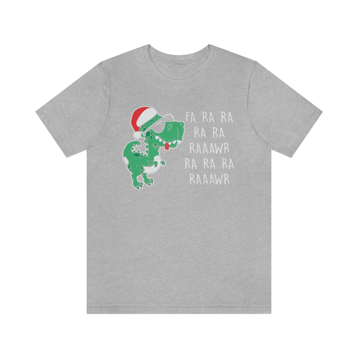 Fa Ra Ra Ra Ra Rawr Cute Dino Christmas Funny Tshirt