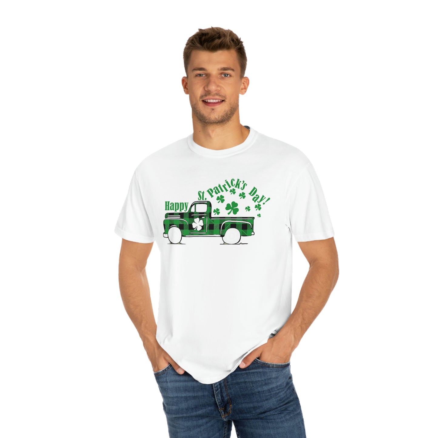 Vintage Happy St. Patrick's Day Truck Tshirt