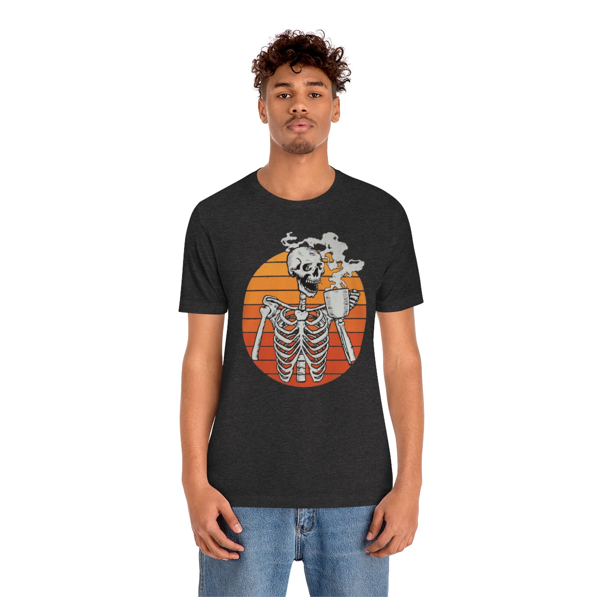 Dead Inside but Caffeinated Skeleton Halloween TShirt