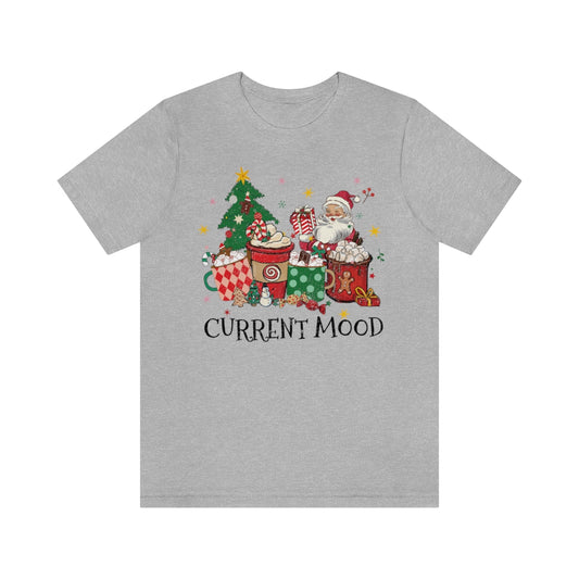 Current Mood Retro Christmas Santa Tshirt