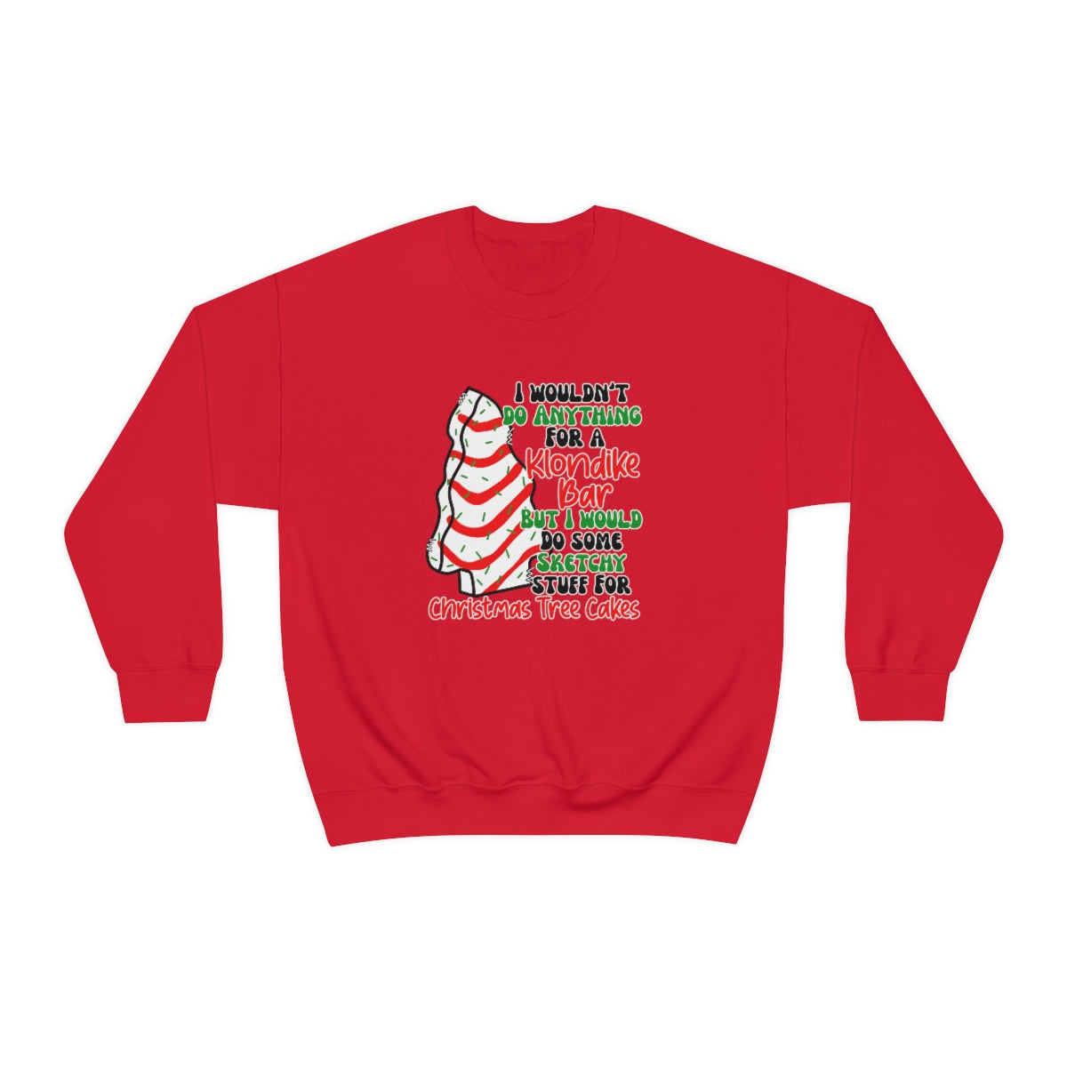 Tasty Christmas Cake Xmas Holiday Sweatshirt