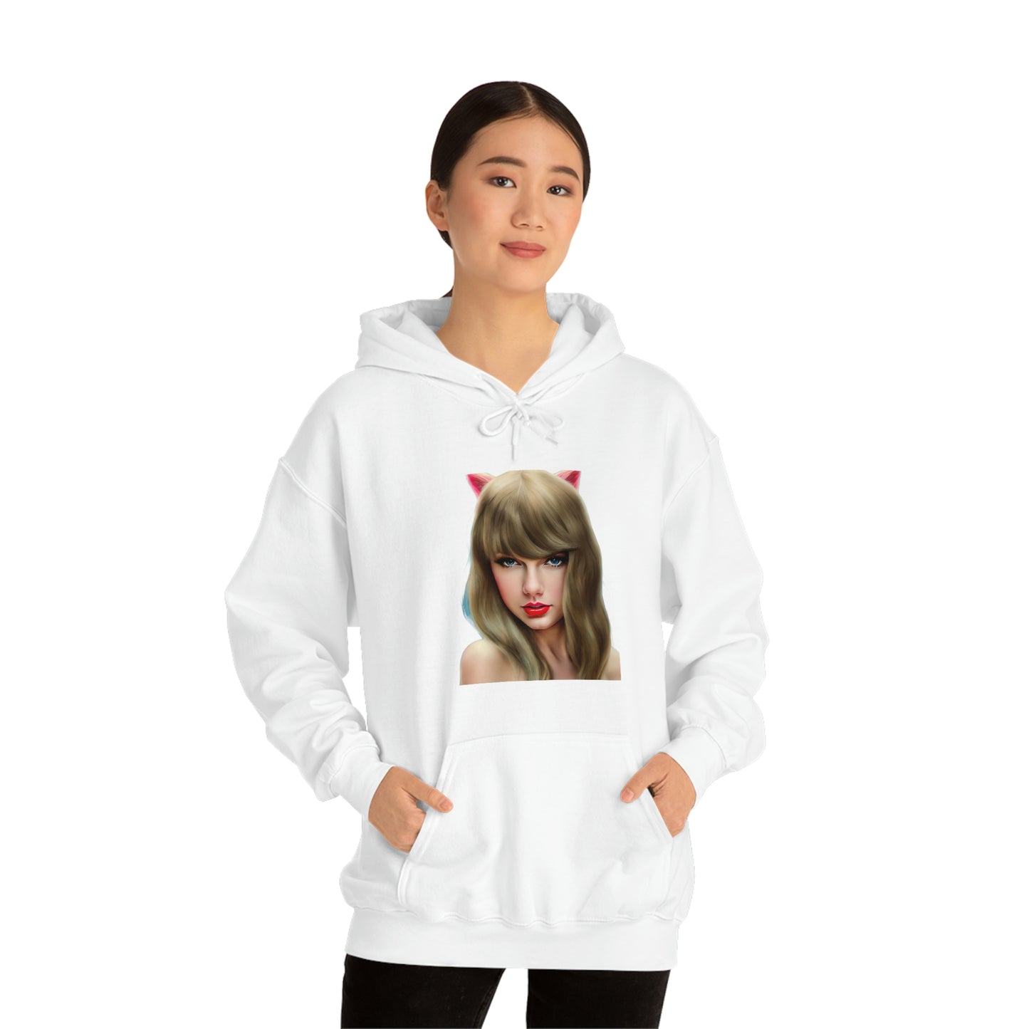 Taylor Swift Cat Ears T Swift Taylor Swift Merch Fan Swifty Gift Hooded Sweatshirt