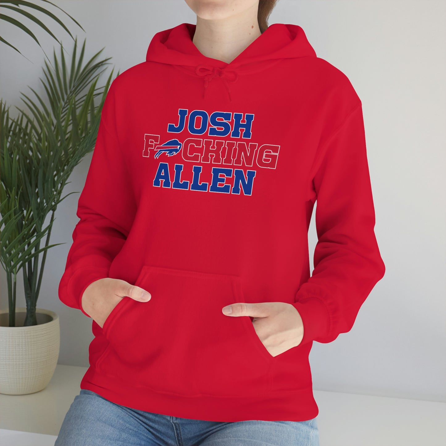 Josh Freaking Allen Bills Mafia #17 Buffalo Bills Football Hooded Sweatshirt