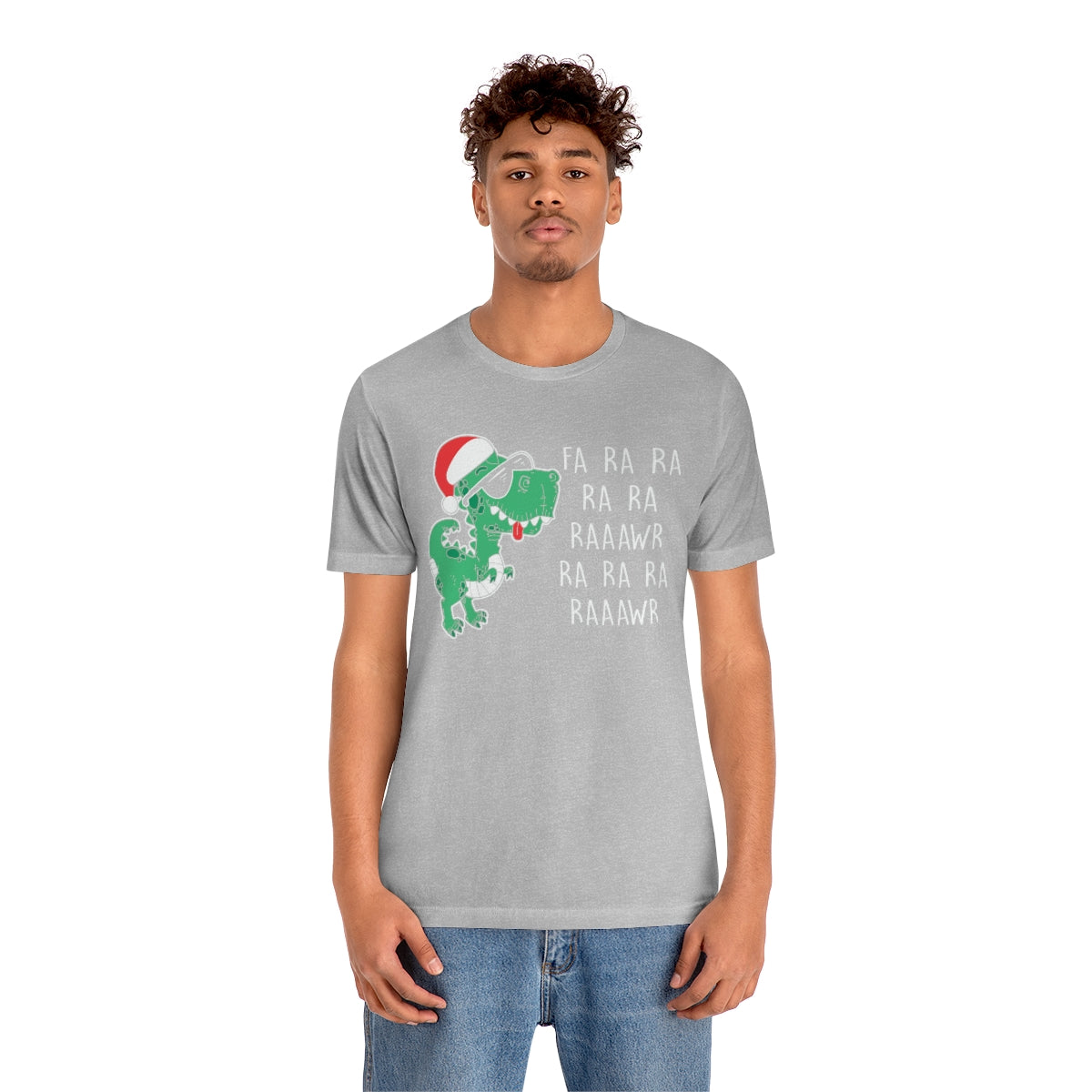 Fa Ra Ra Ra Ra Rawr Cute Dino Christmas Funny Tshirt