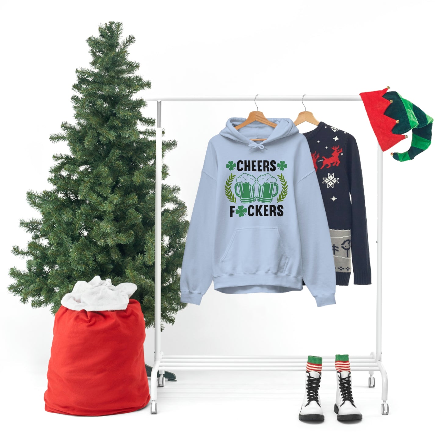 Cheers Fuckers Funny St. Patrick's Day Hooded Sweatshirt