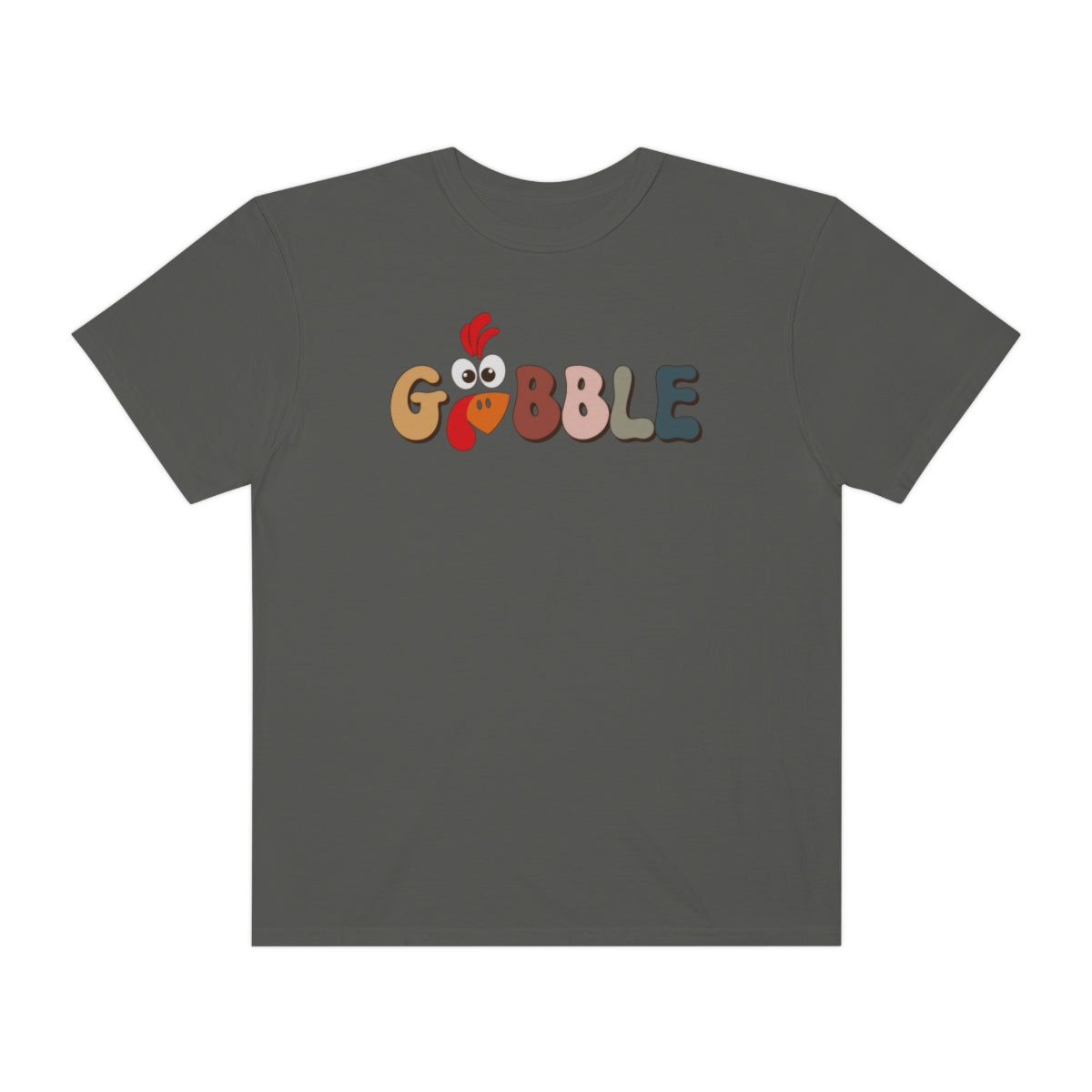 Gobble Turkey Face Retro Thanksgiving TShirt