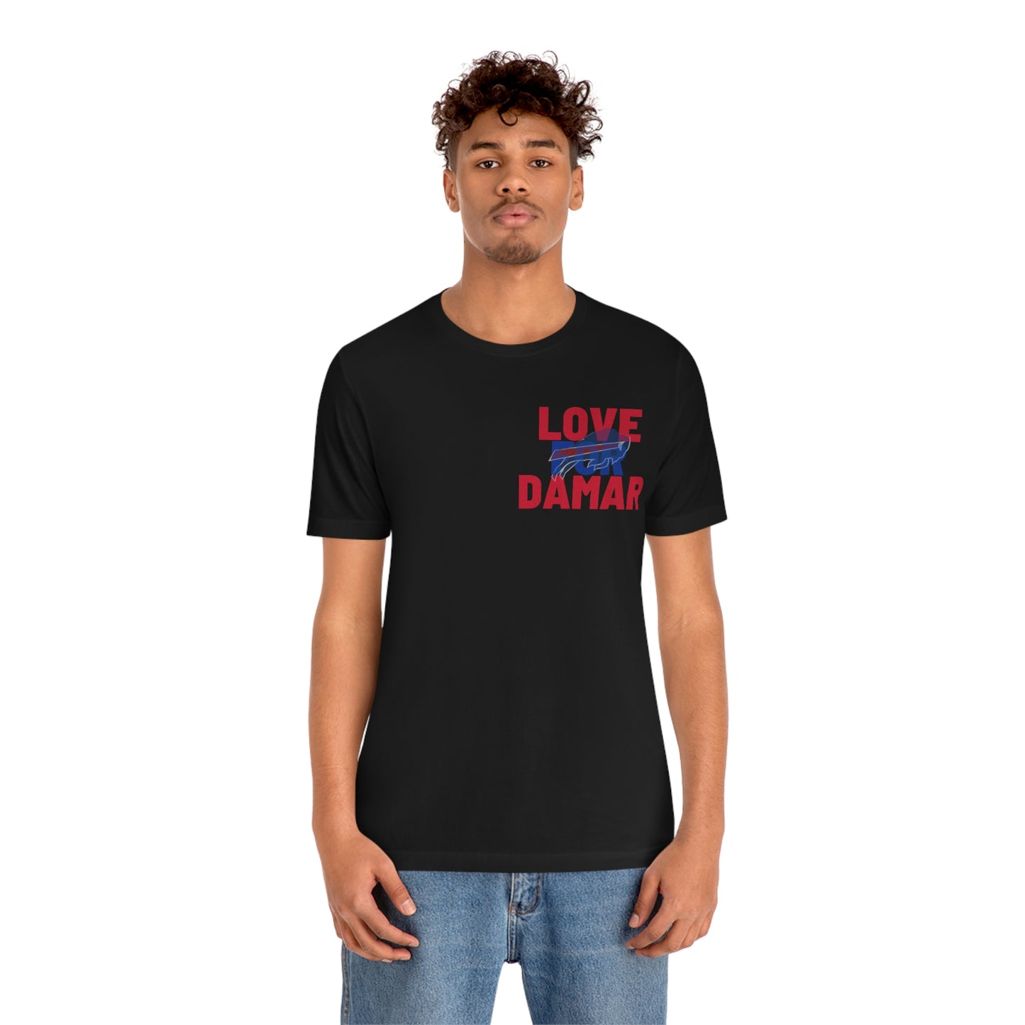 Love for Damar Hamlin Buffalo Bills Hamlin Strong Love for #3 Unisex Jersey Short Sleeve Tee