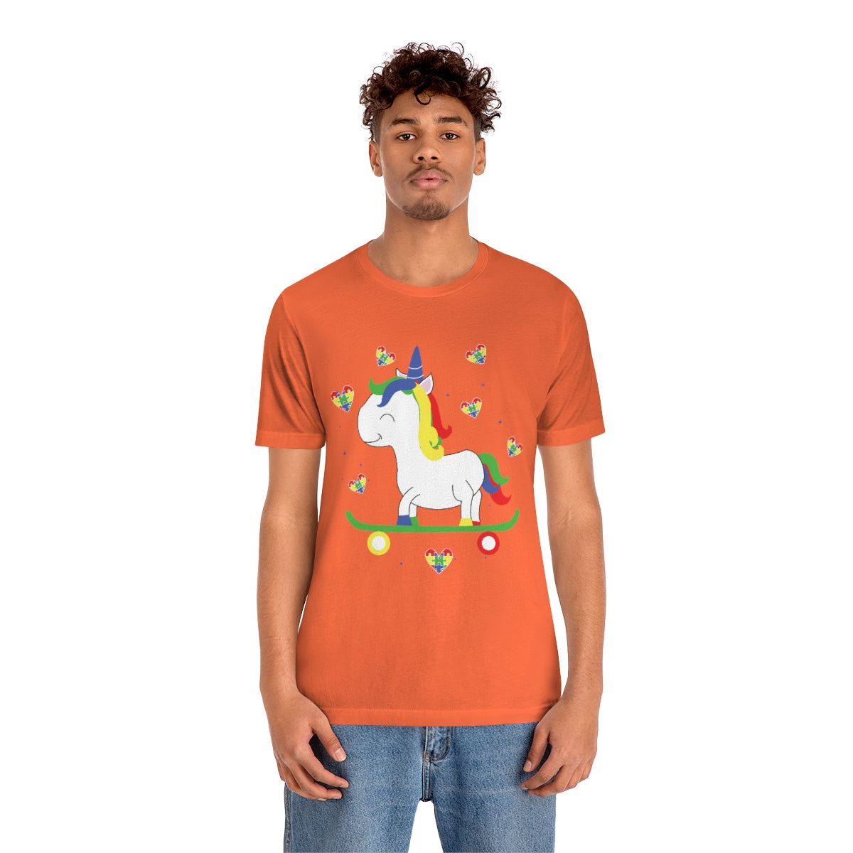 Cute Skateboarding Unicorn Autism Awareness Tshirt