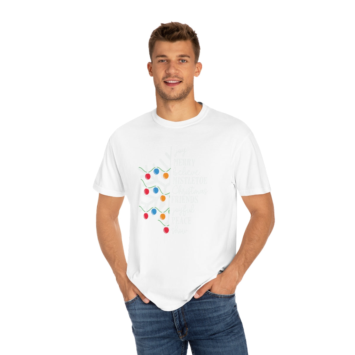 White Snowflake with Merry Christmas TeeShirt