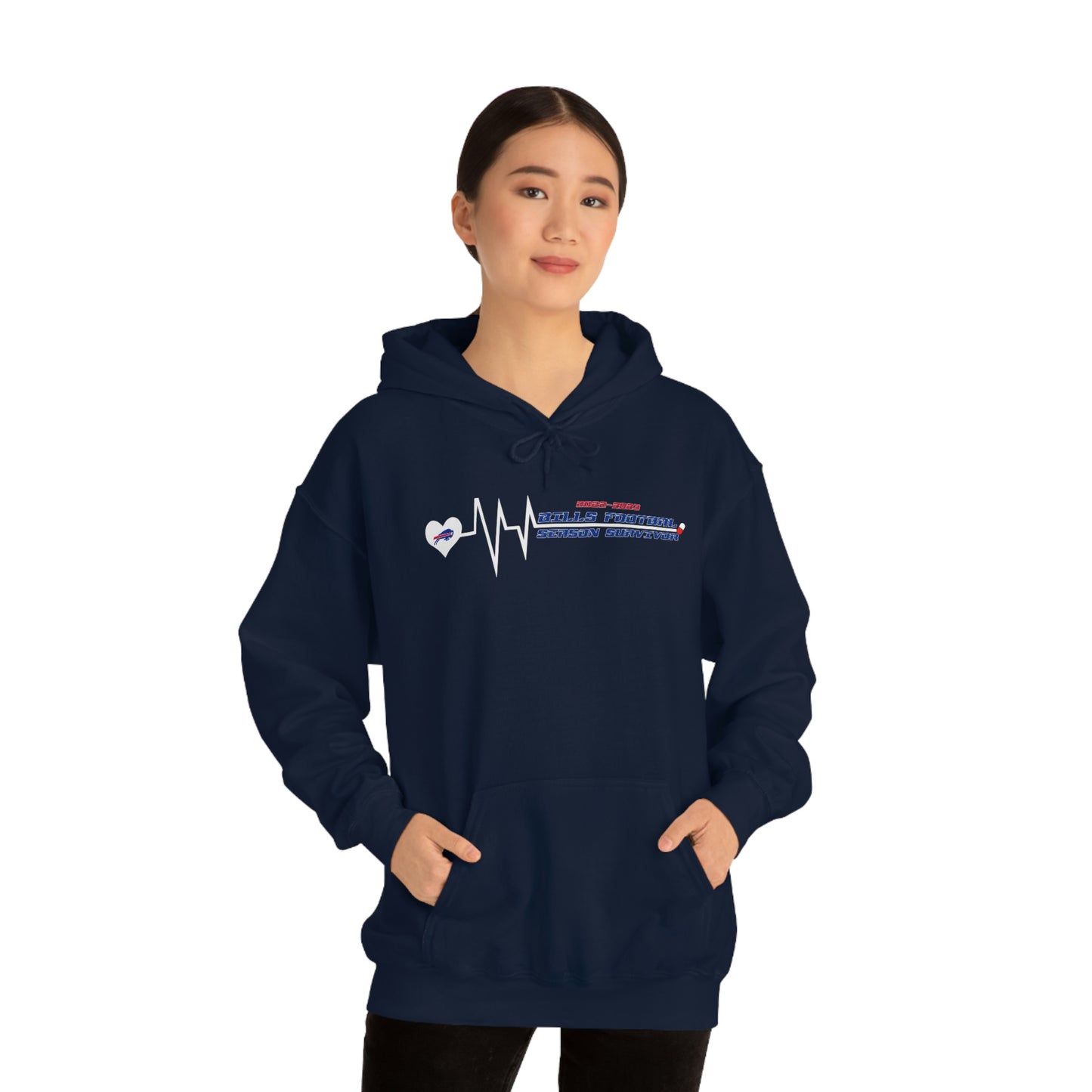 2022-2023 Buffalo Bills Football Season Survivor Bills Mafia Football Hooded Sweatshirt