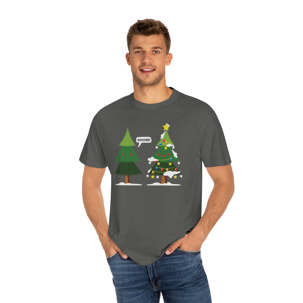 Christmas Trees Cursing Funny Xmas TeeShirt