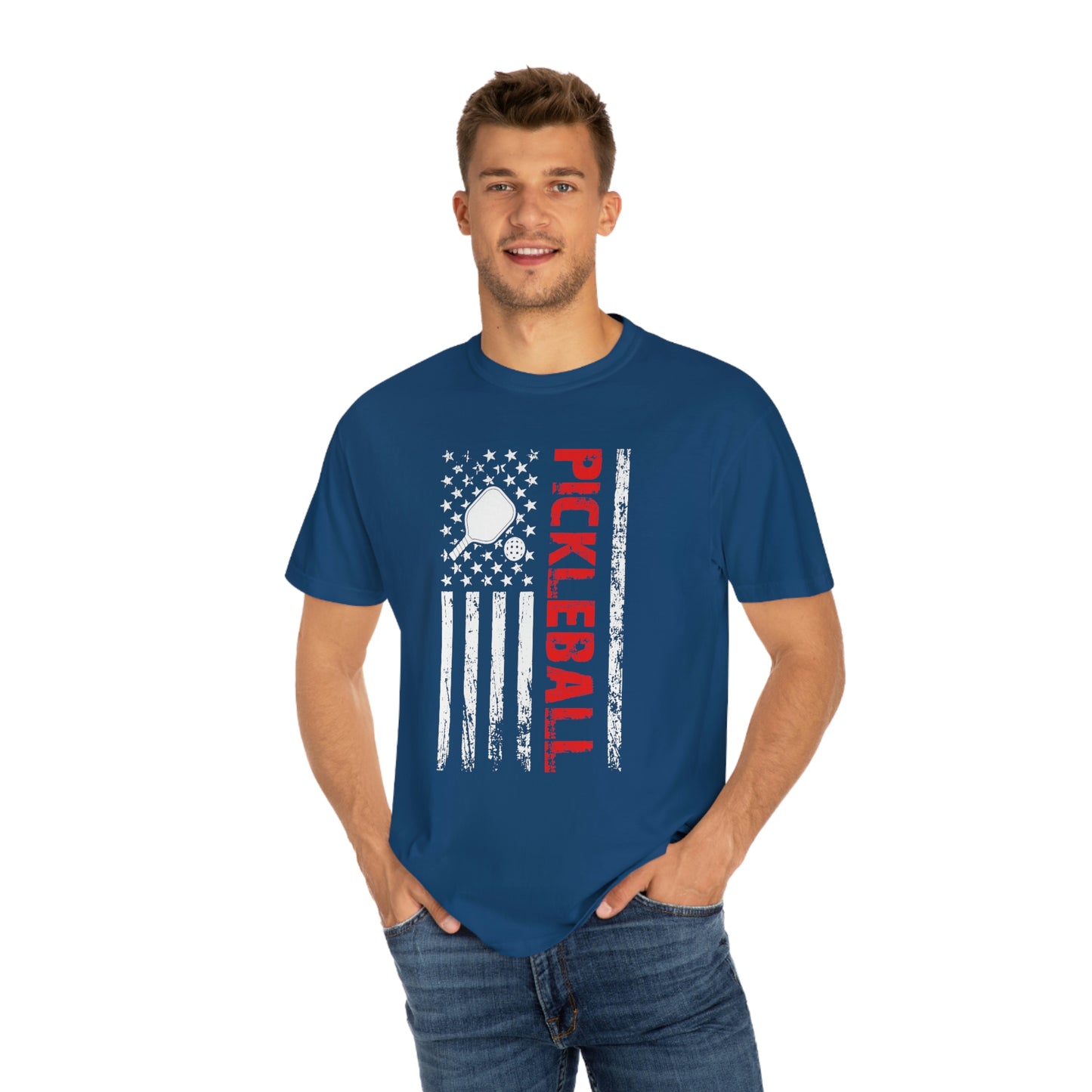 American Flag Pickleball Tshirt