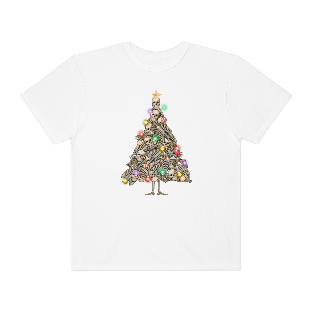 Skeleton Christmas Tree Holiday Tshirt