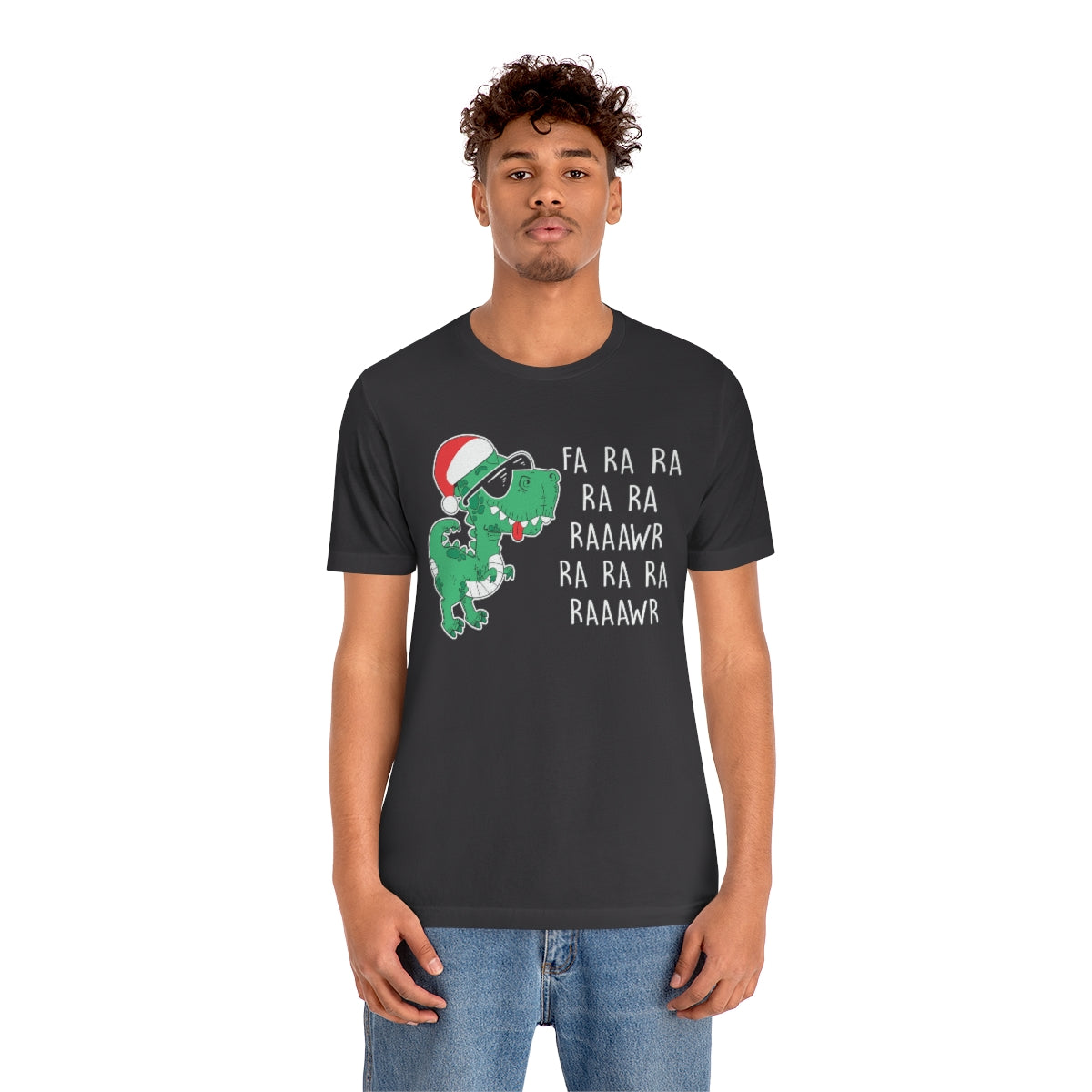 Fa Ra Ra Ra Ra Rawr Cute Dino Christmas Funny Tshirt