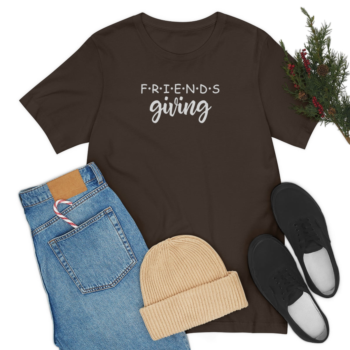 Friendsgiving Friends Style Thanksgiving Tshirt