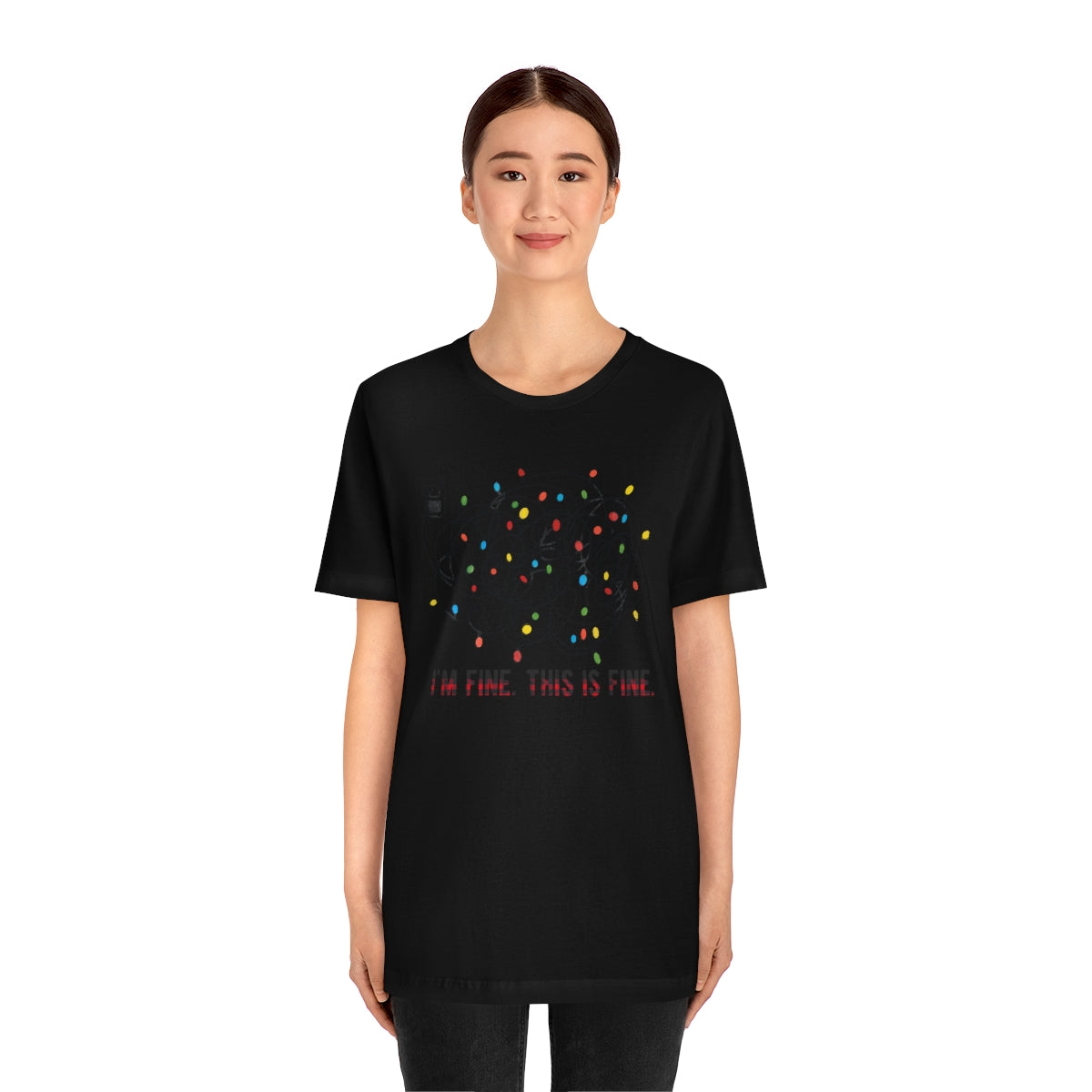 I'm Fine, This is Fine Christmas Lights ChristmasTshirt