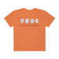 Happy Halloween Cute Ghost Tshirt Design on Unisex Garment-Dyed T-shirt