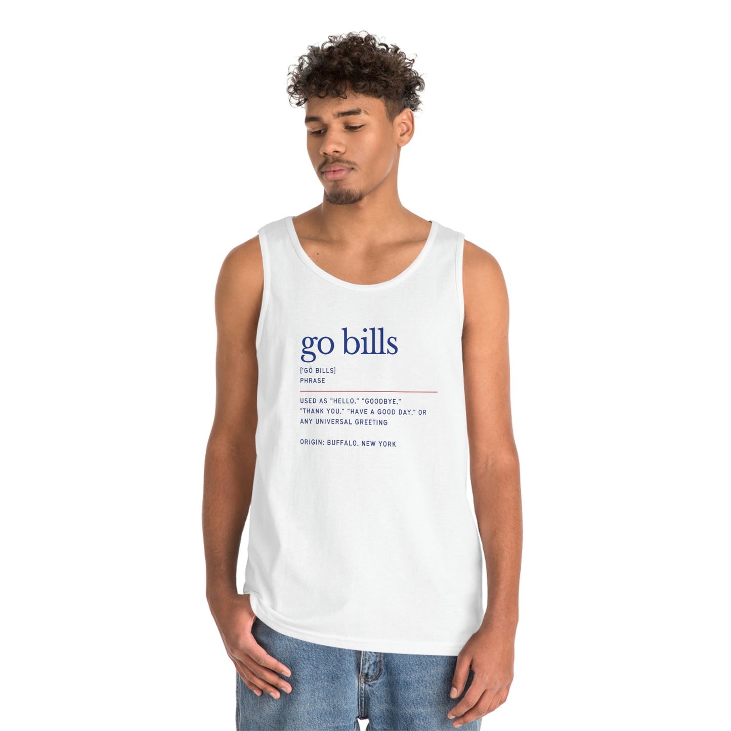 Go Bills Definition Phonetic Spelling Men's Tank Top