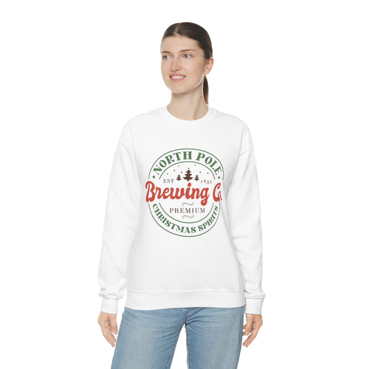 North Pole Brewing Company Christmas Spirits Retro Sweatshirt