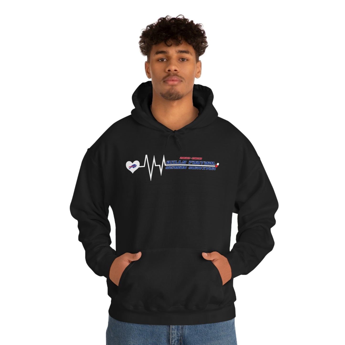 2022-2023 Buffalo Bills Football Season Survivor Bills Mafia Football Hooded Sweatshirt