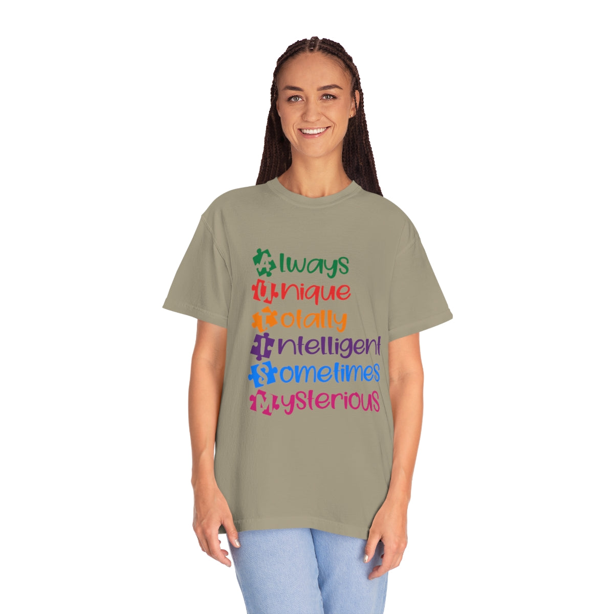 Autism Awareness Kind Words Puzzle Pieces Tshirt