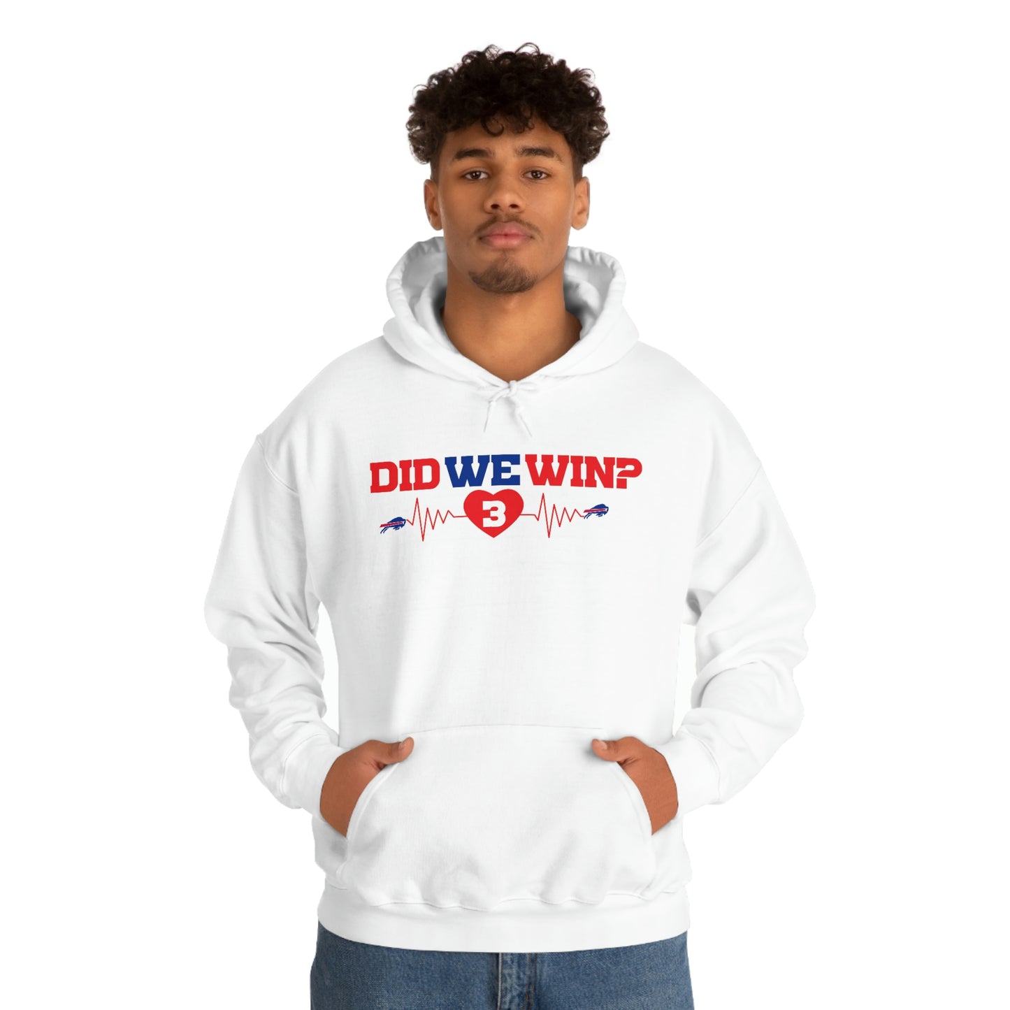 Did We Win? #3 Heartbeat Damar Hamlin Support Hooded Sweatshirt