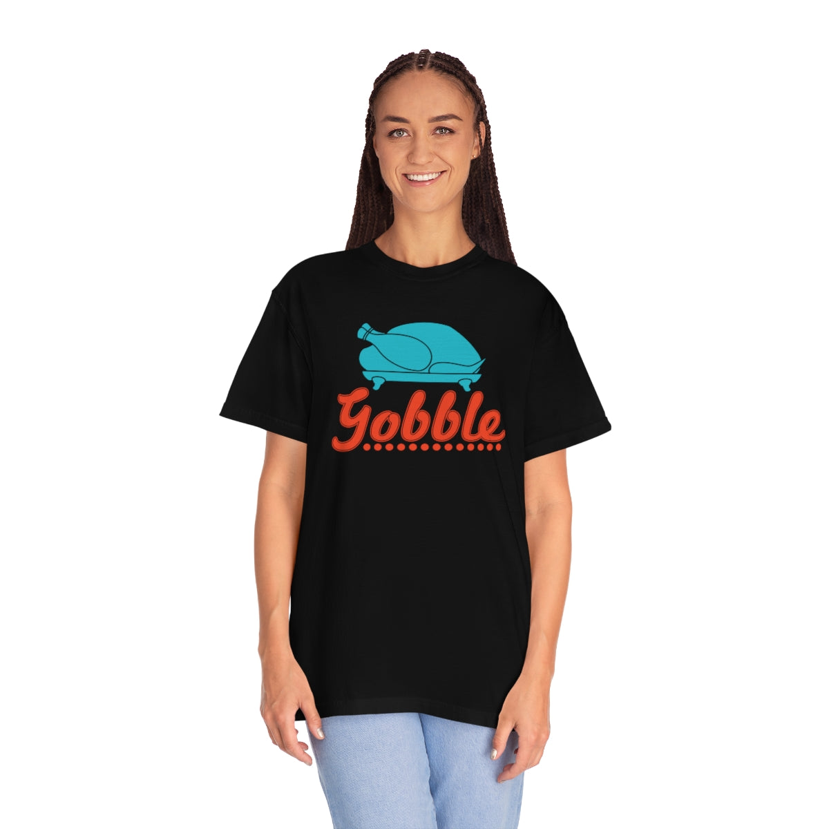 Gobble Turkey Thanksgiving Dinner Themed TShirt