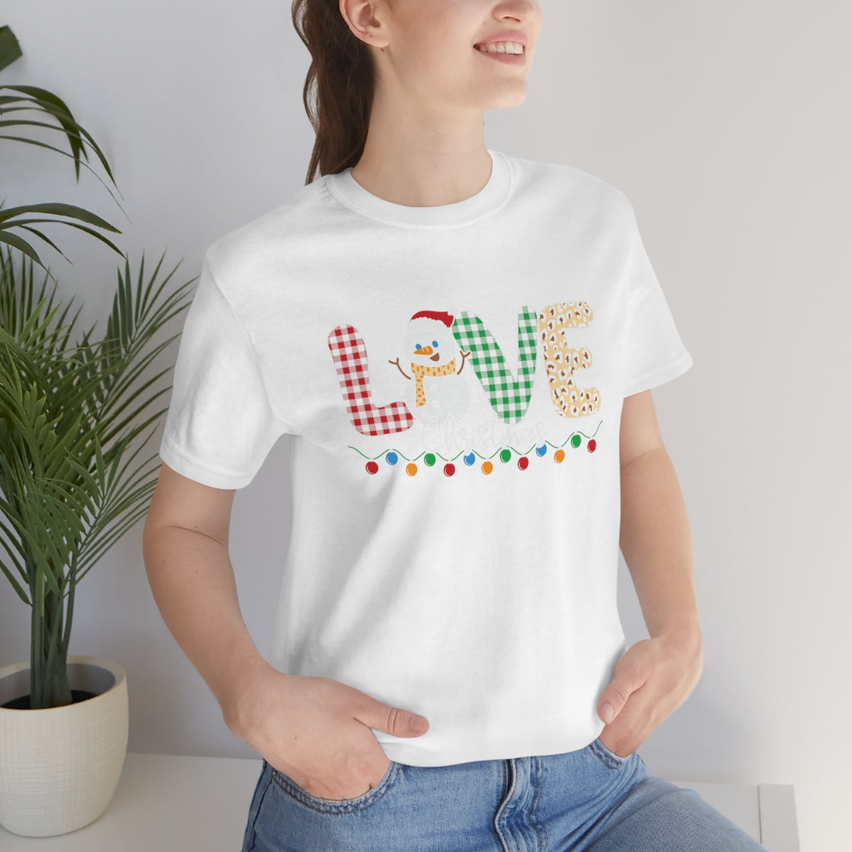 Cute Love Christmas Snowman Tshirt