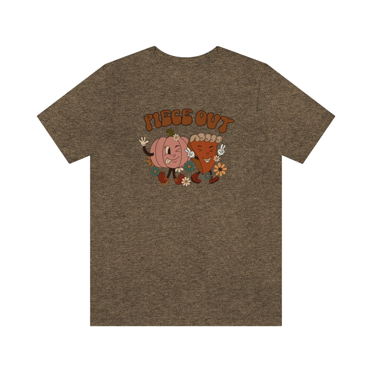 Piece Out Pie Inspired Thanksgiving Teeshirt on Unisex Jersey Short Sleeve Tee