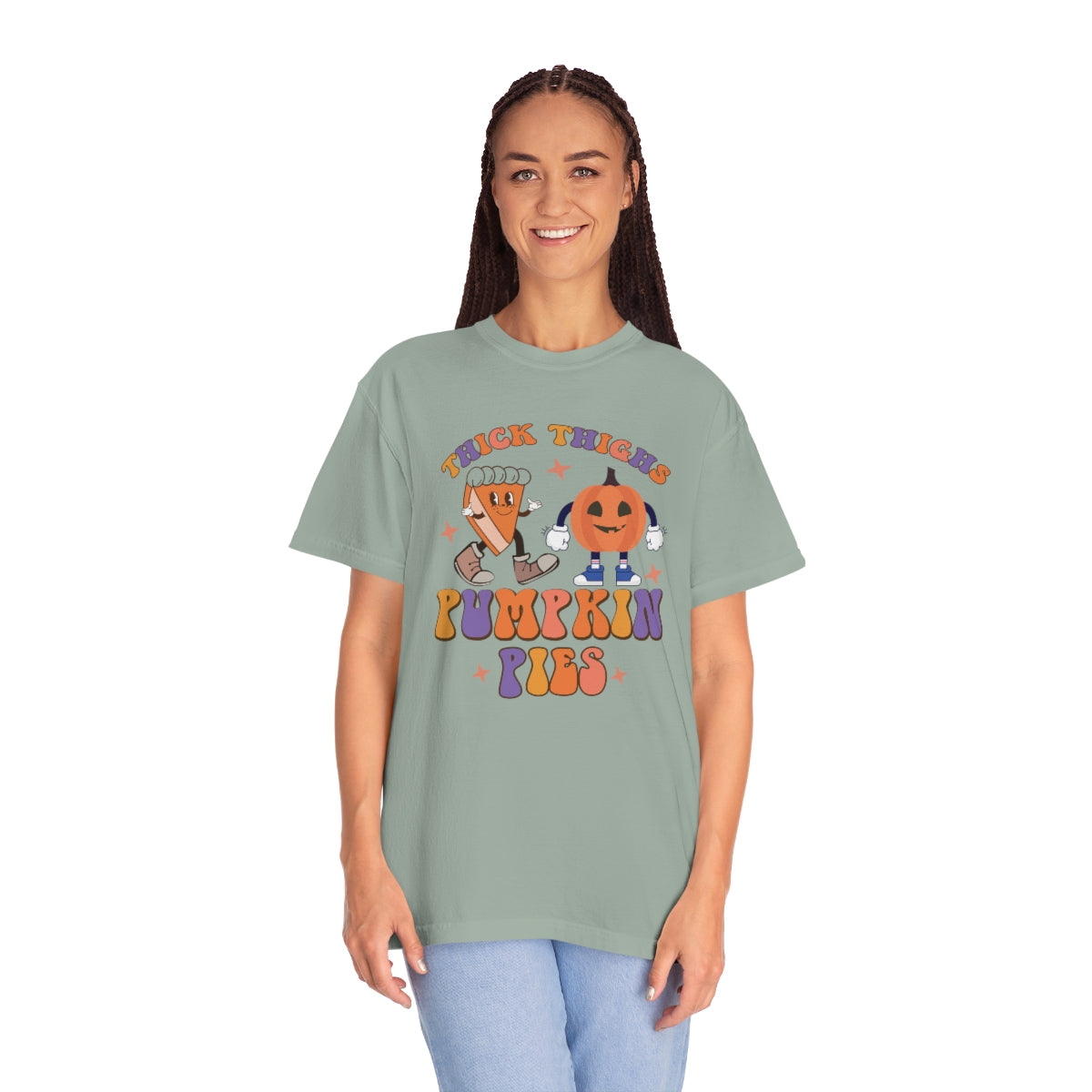 Thick Thighs Pumpkin Pies Thanksgiving TeeShirt